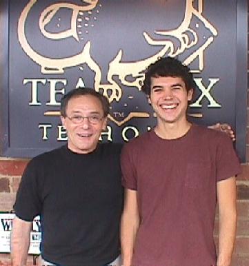 Wayne Powers with Matthew Dear at Tea Rex.